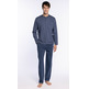 Pijama hombre algodón tapeta bolsillo PUNTO BLANCO Marino