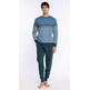Pijama hombre algodón puño PUNTO BLANCO Verde