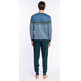 Pijama hombre algodón puño PUNTO BLANCO Verde