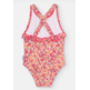 Bañador niña cruzado flores Waterlemon Rojo