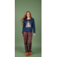 Pijama unisex navidad Entredos Rojo