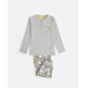 Pijama niño algodón tapeta puño Aznar Innova Gris