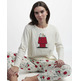 Pijama mujer algodón Snoopy Aznar Innova Crema