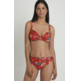 Bikini aro relleno flores DOCOR Rojo