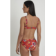 Bikini aro relleno flores DOCOR Rojo