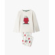 Pijama niña algodón Snoopy Aznar Innova Crema