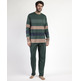 Pijama hombre algodón bolsillo pantalón Aznar Innova Verde
