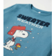 Pijama niño algodón snoopy cuadros Aznar Innova Azul