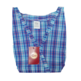 Mandilón mujer sisa botones bolsillos. Cuadros GASPAR Azul/Verde