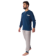 Pijama hombre algodón pantalón cuadro DORMEN Verde crudo