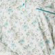 Pijama mujer algodón flores LENISS Turquesa
