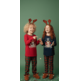 Pijama niño-niña navidad Entredos Rojo