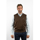 Chaleco hombre pico cerrado BROWN JURY_HOOT Gris oscuro