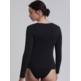 Camiseta mujer manga larga algodón Playtex Negro