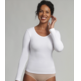 Camiseta mujer manga larga algodón Playtex Blanco