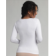 Camiseta mujer manga larga algodón Playtex Blanco